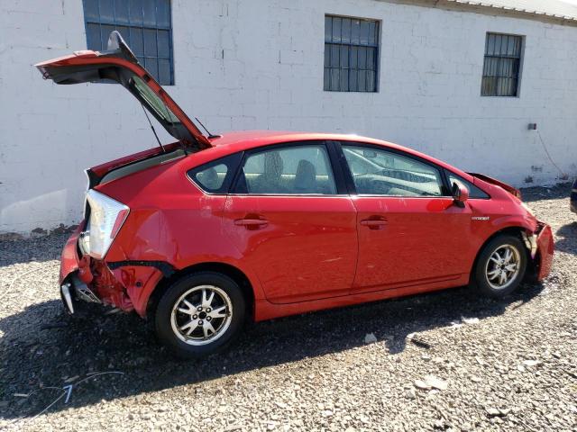 JTDKN3DUXA0080904 - 2010 TOYOTA PRIUS RED photo 3