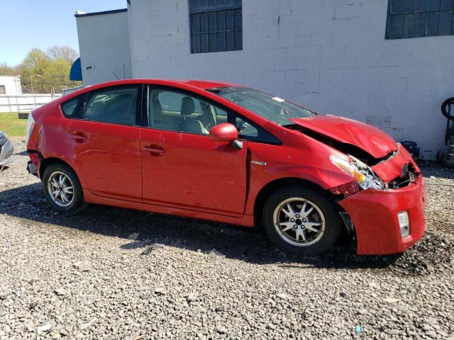 JTDKN3DUXA0080904 - 2010 TOYOTA PRIUS RED photo 4