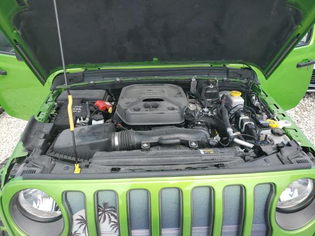 1C4HJXFN0KW526236 - 2019 JEEP WRANGLER RUBICON GREEN photo 11