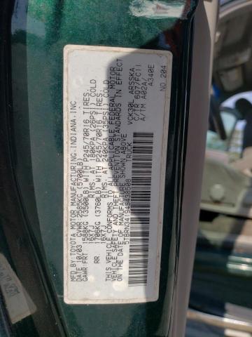 5TBRN34194S438508 - 2004 TOYOTA TUNDRA ACCESS CAB SR5 GREEN photo 12