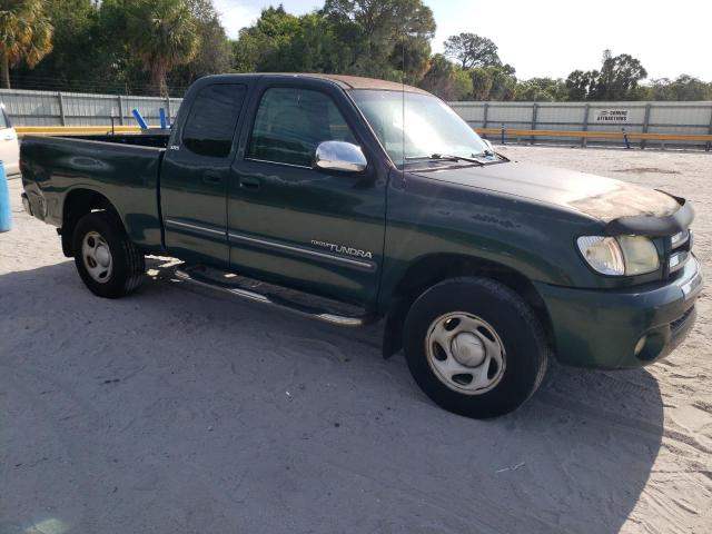 5TBRN34194S438508 - 2004 TOYOTA TUNDRA ACCESS CAB SR5 GREEN photo 4
