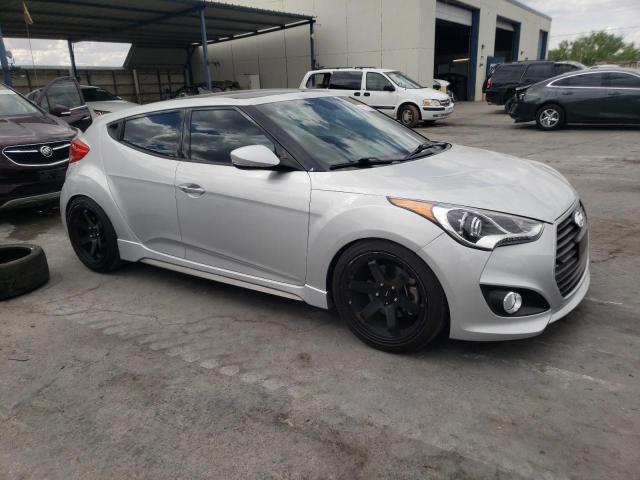 KMHTC6AE9HU314182 - 2017 HYUNDAI VELOSTER TURBO SILVER photo 4