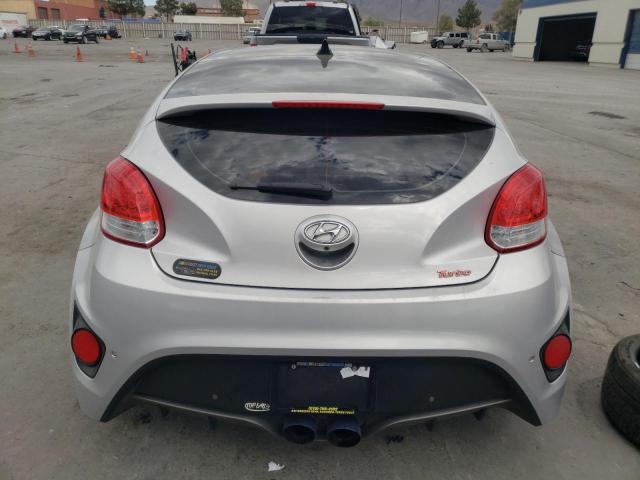 KMHTC6AE9HU314182 - 2017 HYUNDAI VELOSTER TURBO SILVER photo 6