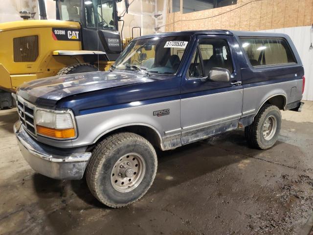 1FMEU15HXSLA30408 - 1995 FORD BRONCO U100 BLUE photo 1