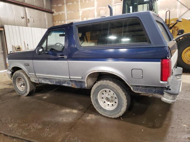 1FMEU15HXSLA30408 - 1995 FORD BRONCO U100 BLUE photo 2