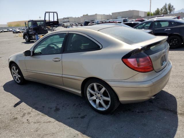 WDBRN40J63A430556 - 2003 MERCEDES-BENZ C 230K SPORT COUPE TAN photo 2