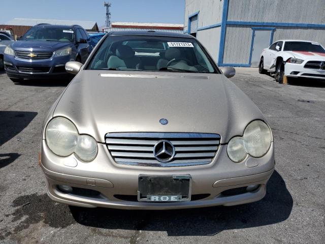 WDBRN40J63A430556 - 2003 MERCEDES-BENZ C 230K SPORT COUPE TAN photo 5