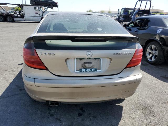 WDBRN40J63A430556 - 2003 MERCEDES-BENZ C 230K SPORT COUPE TAN photo 6