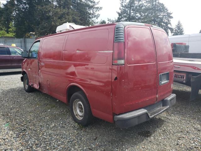 1GCEG15W811140300 - 2001 CHEVROLET EXPRESS G1 RED photo 2