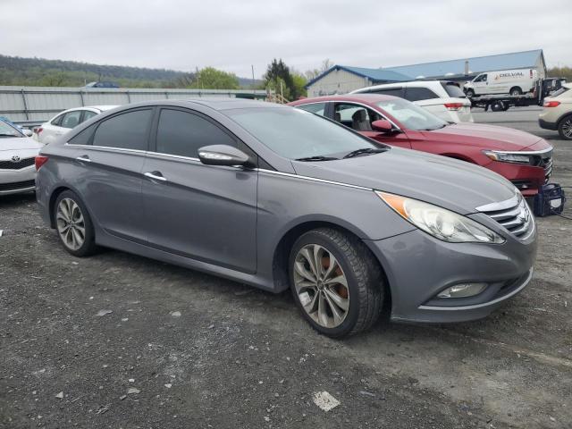 5NPEC4AB9EH843130 - 2014 HYUNDAI SONATA SE GRAY photo 4