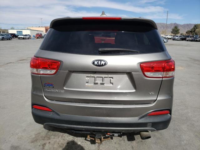 5XYPG4A57GG008676 - 2016 KIA SORENTO LX GRAY photo 6