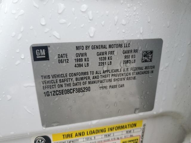 1G1ZC5E08CF385290 - 2012 CHEVROLET MALIBU 1LT 白色 照片 12