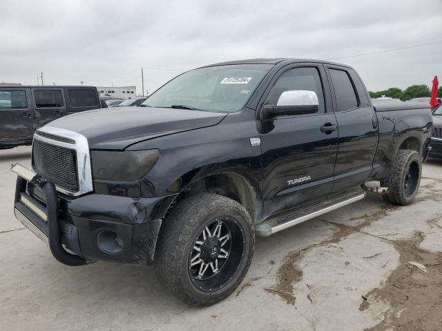 5TFRM5F17AX001972 - 2010 TOYOTA TUNDRA DOUBLE CAB SR5 BLACK photo 1