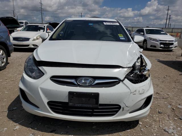 KMHCT4AE5CU058460 - 2012 HYUNDAI ACCENT GLS WHITE photo 5