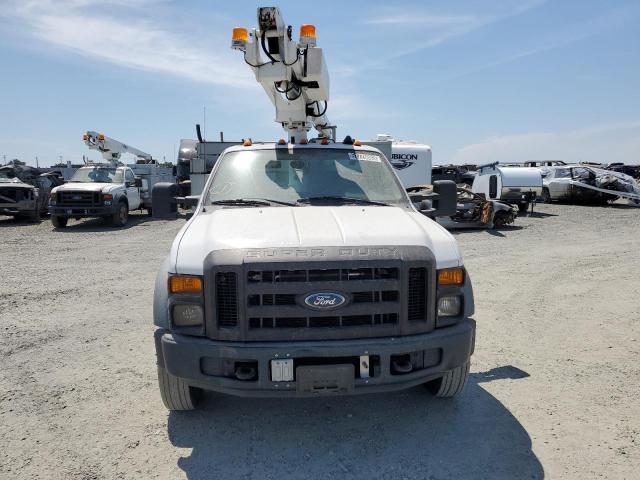 1FD4F46Y98EB78276 - 2008 FORD F450 SUPER DUTY WHITE photo 5