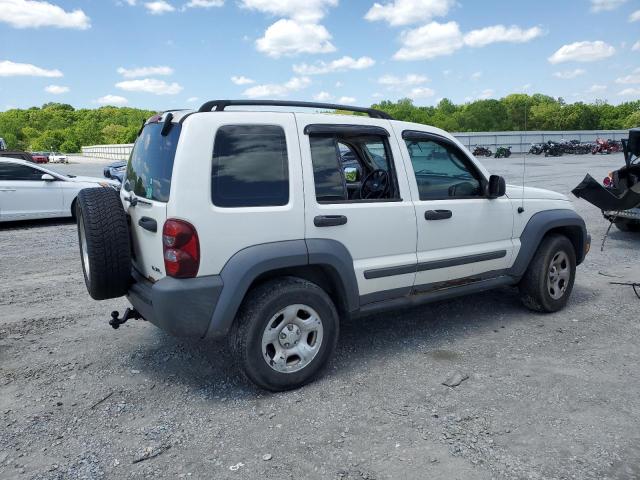 1J4GL48K17W687087 - 2007 JEEP LIBERTY SPORT WHITE photo 3