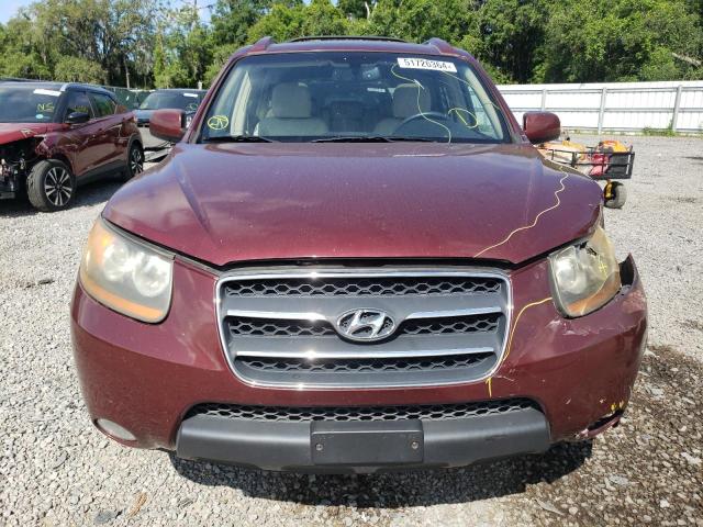 5NMSH13E69H290160 - 2009 HYUNDAI SANTA FE SE BURGUNDY photo 5