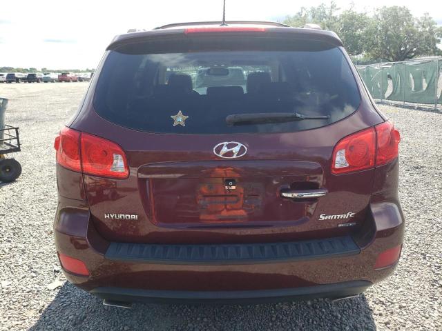 5NMSH13E69H290160 - 2009 HYUNDAI SANTA FE SE BURGUNDY photo 6