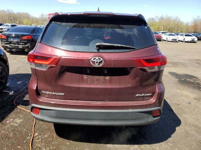 5TDJZRFH4JS913225 - 2018 TOYOTA HIGHLANDER SE BURGUNDY photo 6