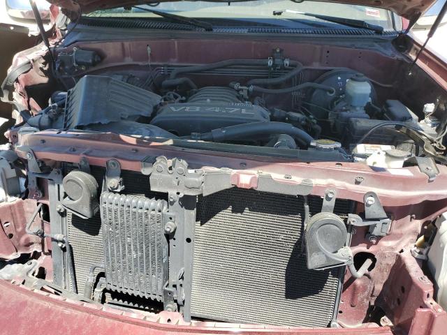 5TBET34155S466327 - 2005 TOYOTA TUNDRA DOUBLE CAB SR5 RED photo 11