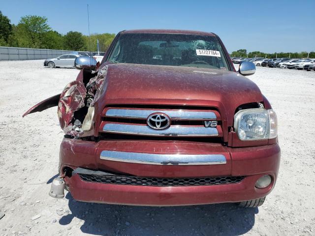 5TBET34155S466327 - 2005 TOYOTA TUNDRA DOUBLE CAB SR5 RED photo 5