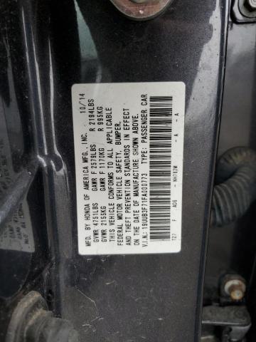 19UUB3F71FA000773 - 2015 ACURA TLX ADVANCE GRAY photo 13