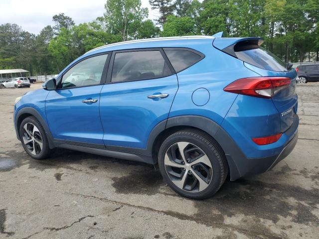 KM8J33A22GU193389 - 2016 HYUNDAI TUCSON LIMITED BLUE photo 2