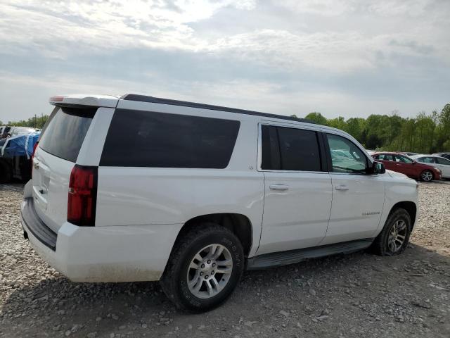 1GNSCJKC8FR274684 - 2015 CHEVROLET SUBURBAN C1500 LT WHITE photo 3