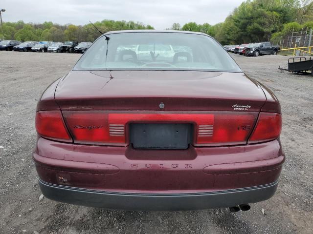 2G4WF551421179606 - 2002 BUICK REGAL GS BURGUNDY photo 6