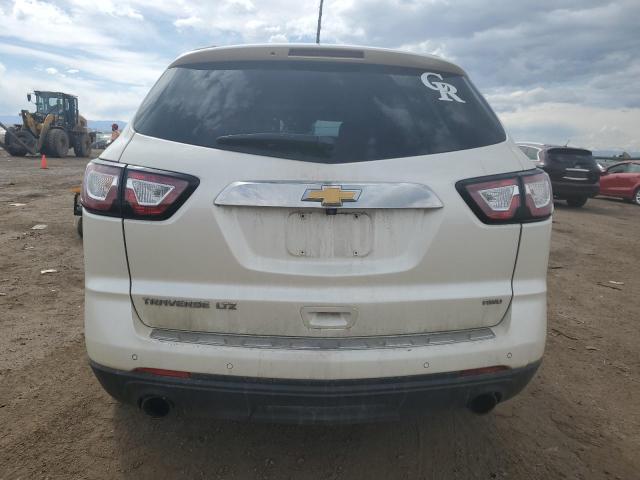 1GNKVJKD1FJ117824 - 2015 CHEVROLET TRAVERSE LTZ WHITE photo 6