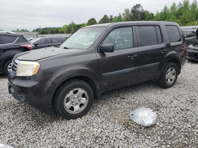 5FNYF4H29FB018022 - 2015 HONDA PILOT LX GRAY photo 1