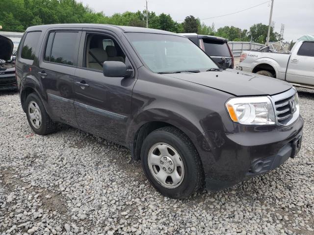 5FNYF4H29FB018022 - 2015 HONDA PILOT LX GRAY photo 4