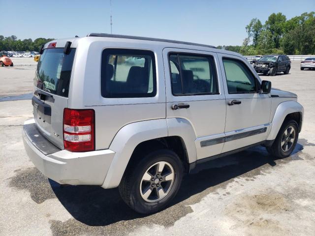 1J8GN28K68W152139 - 2008 JEEP LIBERTY SPORT SILVER photo 3