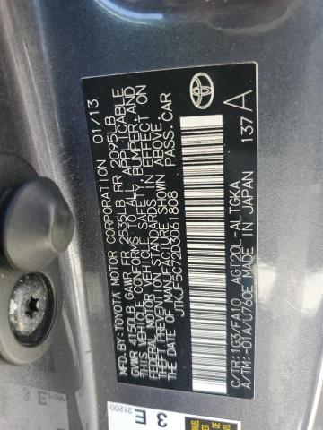 JTKJF5C72D3061808 - 2013 TOYOTA SCION TC 灰色 照片 13