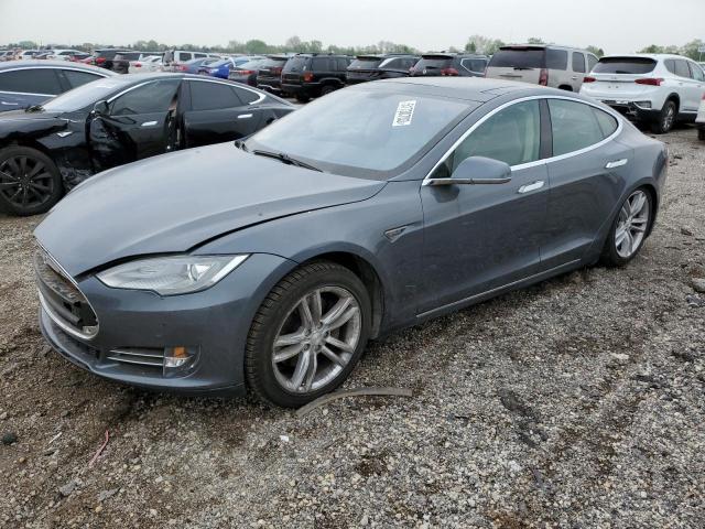 5YJSA1CN9DFP13148 - 2013 TESLA MODEL S GRAY photo 1
