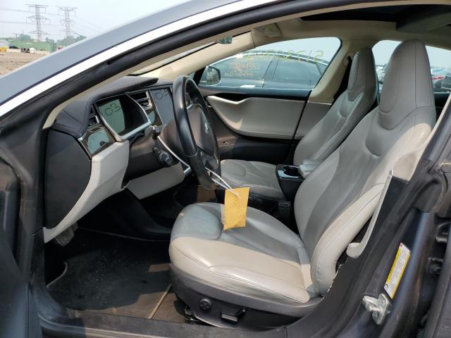 5YJSA1CN9DFP13148 - 2013 TESLA MODEL S GRAY photo 7