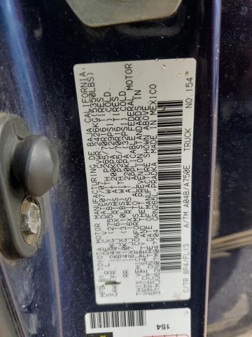 3TMJU62N07M047704 - 2007 TOYOTA TACOMA DOUBLE CAB PRERUNNER BLUE photo 12