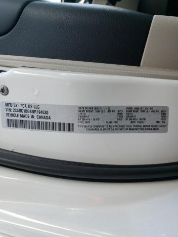 2C4RC1BG8NR194630 - 2022 CHRYSLER PACIFICA TOURING L Ağ foto 14