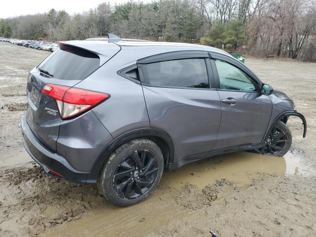 3CZRU6H1XNM707424 - 2022 HONDA HR-V SPORT GRAY photo 3