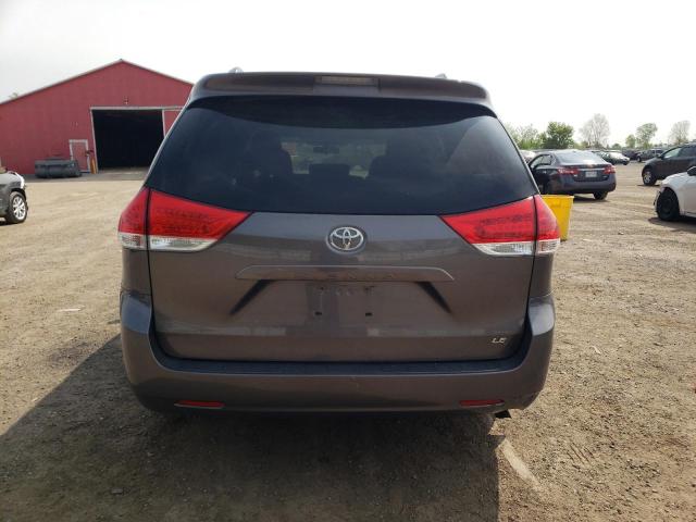 5TDKA3DC0BS005372 - 2011 TOYOTA SIENNA BASE GRAY photo 6