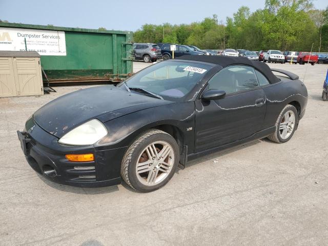 4A3AE55H83E104628 - 2003 MITSUBISHI ECLIPSE SPYDER GT BLACK photo 1