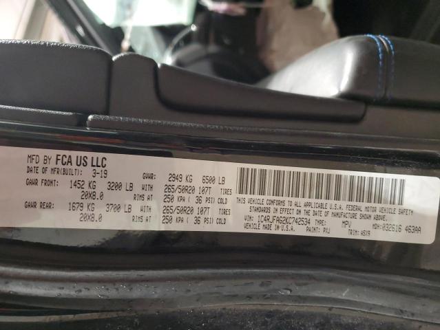 1C4RJFAG2KC742534 - 2019 JEEP GRAND CHER LAREDO BLACK photo 13