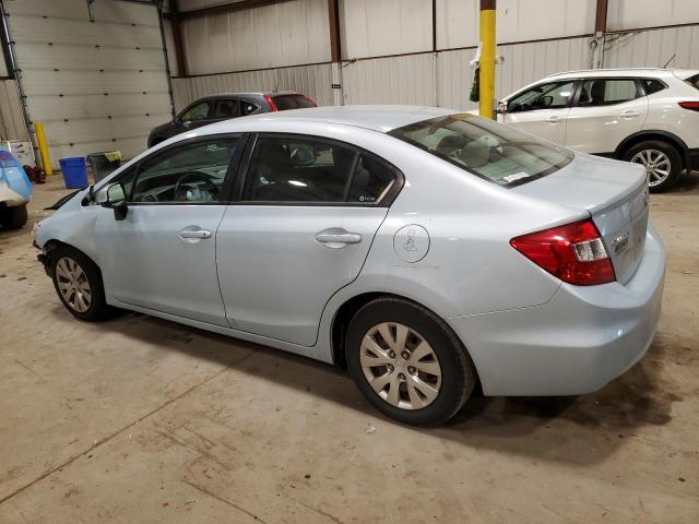 2HGFB2F58CH526283 - 2012 HONDA CIVIC LX BLUE photo 2