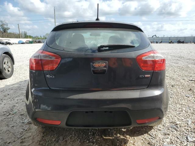 KNADN5A34D6101941 - 2013 KIA RIO EX CHARCOAL photo 6
