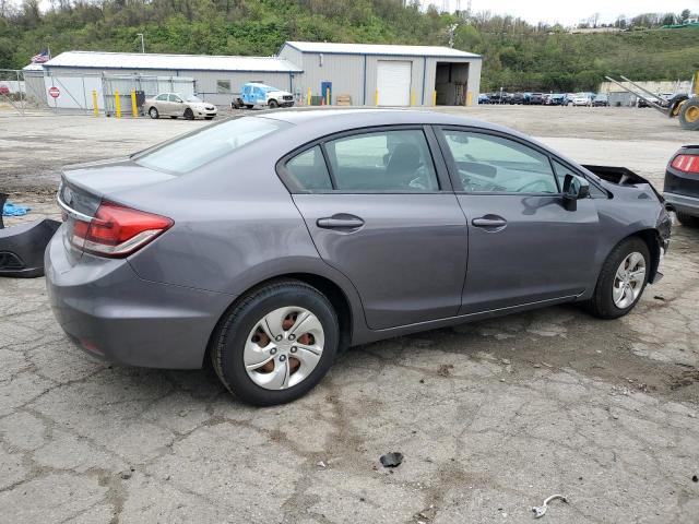 19XFB2F52FE224955 - 2015 HONDA CIVIC LX GRAY photo 3