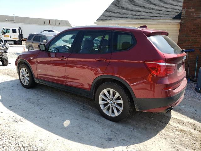 5UXWX9C57D0A32243 - 2013 BMW X3 XDRIVE28I RED photo 2