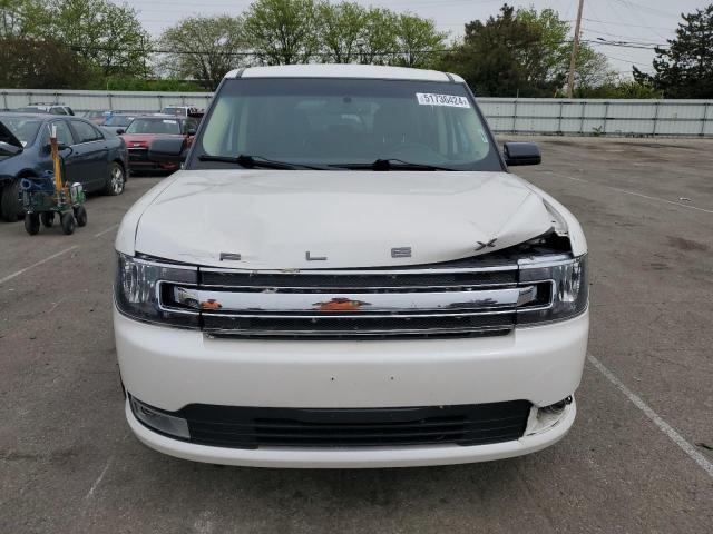 2FMHK6C81JBA20299 - 2018 FORD FLEX SEL WHITE photo 5