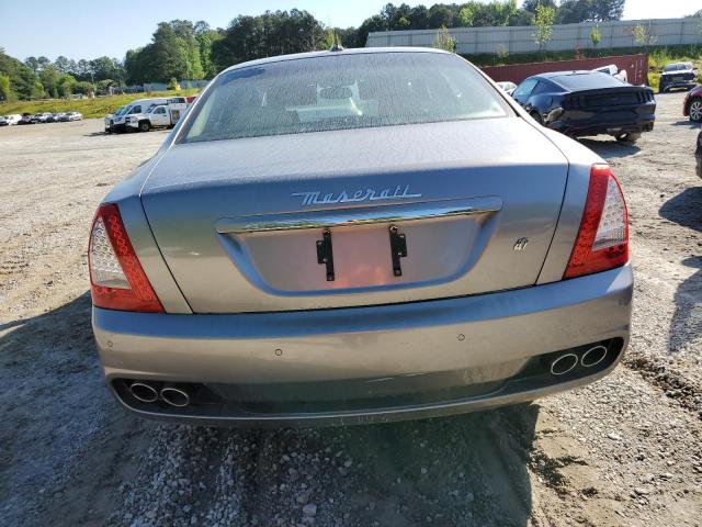 ZAMJK39AX90045192 - 2009 MASERATI QUATTROPOR S GRAY photo 6