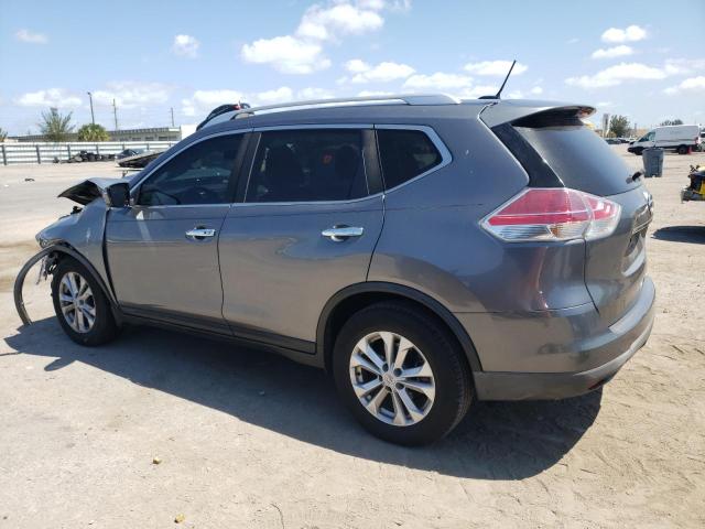 KNMAT2MT7GP682422 - 2016 NISSAN ROGUE S GRAY photo 2