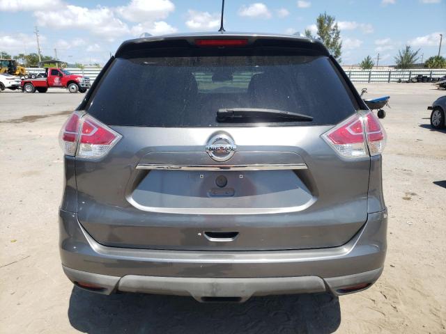 KNMAT2MT7GP682422 - 2016 NISSAN ROGUE S GRAY photo 6